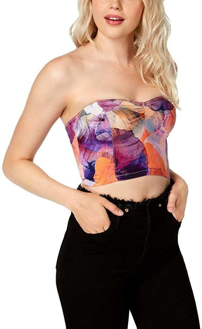 guess strapless top