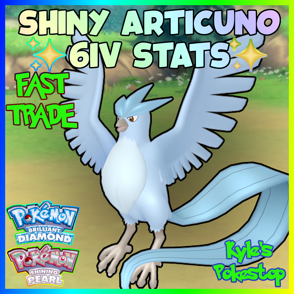 Shiny/non-shiny Articuno 6IV Brilliant Diamond/shining Pearl 