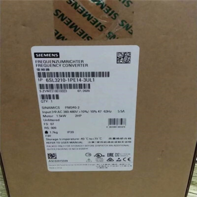 One New Siemens 6SL3210-1PE14-3UL1 Frequency Converter Fast Shipping