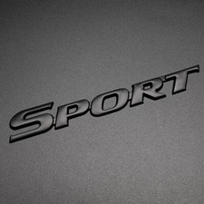 Calcomanías con emblema de guardabarros letras de maletero de coche 3D metal DEPORTIVO logotipo pegatina negra