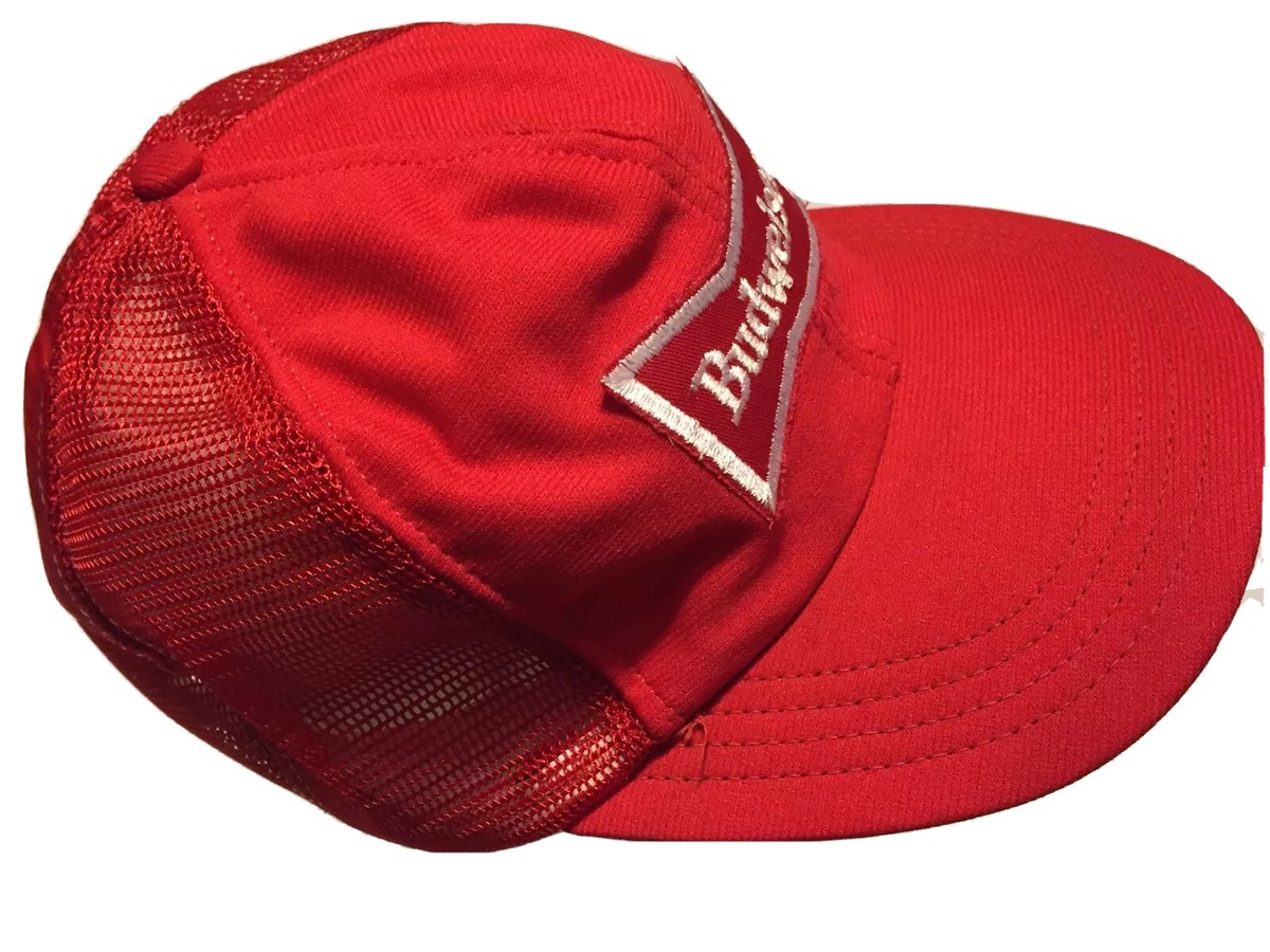 90's USA製！Marlboro CAP Budweiser ヴィンテージ Vintage Budweiser Snapback Trucker Hat Cap 1970s Made in USA