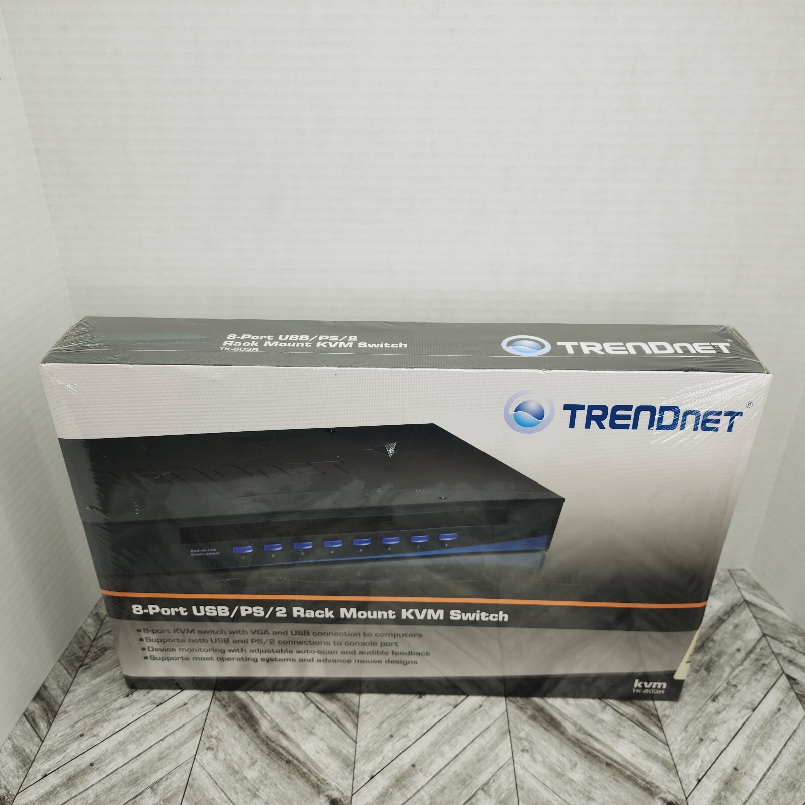 TRENDnet TK-803R 8-port KVM USB Rack Mount Camera & Computer Switch NEW ...
