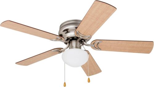 Stylish 42-Inch Flush Mount Ceiling Fan with Light, Ideal for Small Rooms - Picture 11 of 13