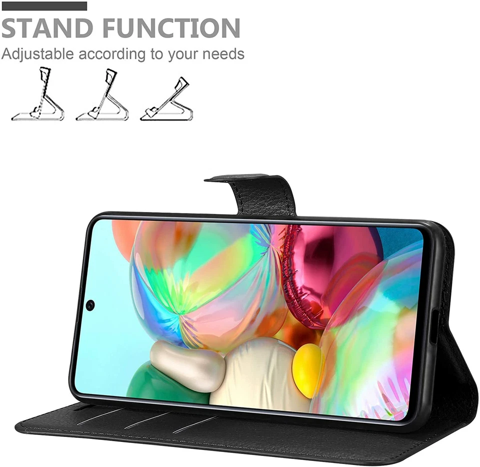 Case For Samsung Galaxy A10 A21S A41 A51 A71 Genuine Leather Wallet Phone Cover - Image 2 of 3