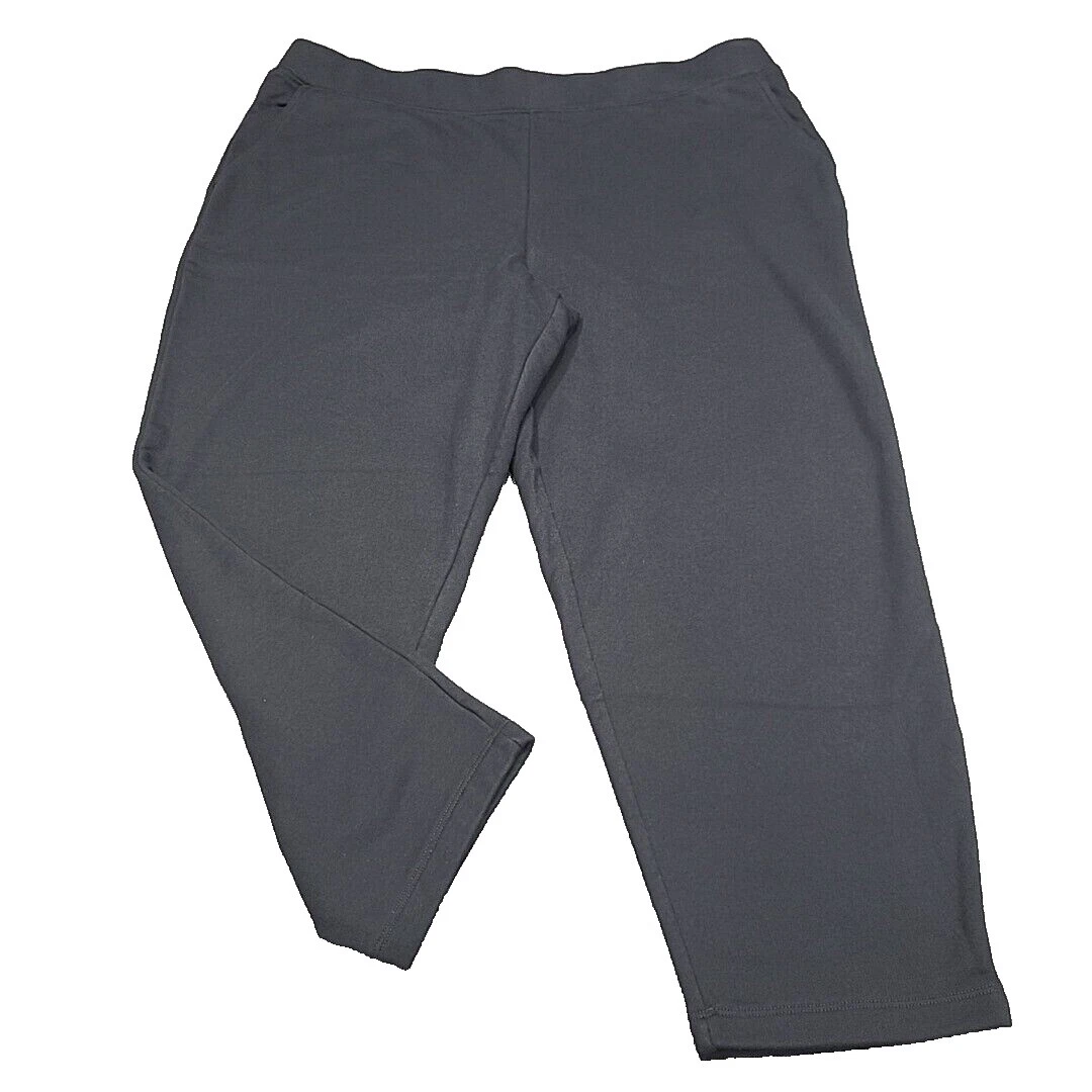 Lands' End Black Polyester Pants for Women