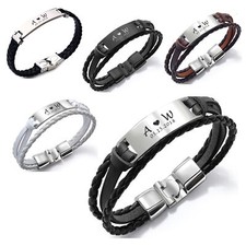 Personalised Monogram Bracelet for Dad Husband Boyfriend Birthday Father's Day
