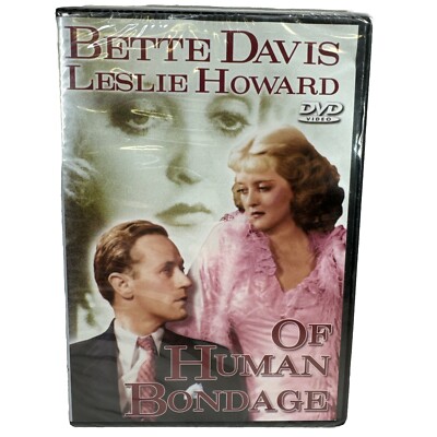 Of Human Bondage DVD Bette Davis Leslie Howard, M Somerset Maugham Novel B&W NEW