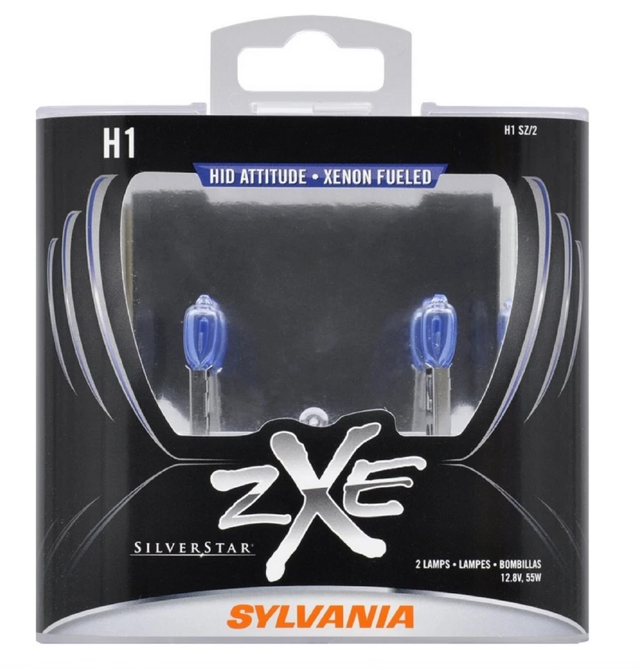 Sylvania Silverstar ZXE H1 55W Dos Bombillas Cabeza Luz Luz Luz Baja Actualización Repuesto Foto 2 de 4