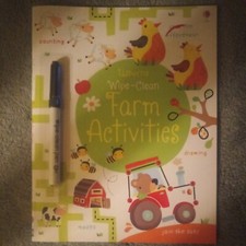 Usborne Wipe Clean Farm Activities Book