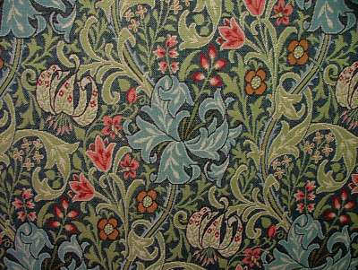 William Morris Golden Lilie Blau Wandteppiche Vorhang Polster Kissen Blind Stoff