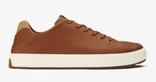 Olukai Lae'ahi li 'ili Leather Sneaker - Kukui Brown Size 7-14 Men's New