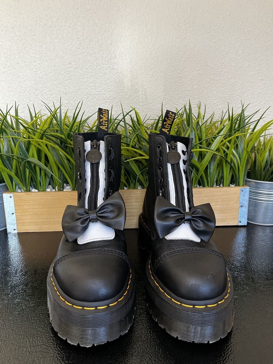 Dr Martens X Lazy Oaf Sinclair Lo Black White Bow Tie Dr Martens X Lazy Oaf Sinclair Lo Black White Bow Tie