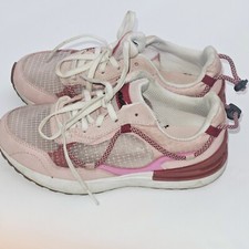Avia Girls Size 1 Bungee Runner Sneaker Sports Running Shoes Pink
