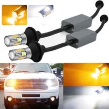 Switchback Canbus LED Turn Signal Light Bulbs DRL For GMC Sierra 1500 2/3500HD