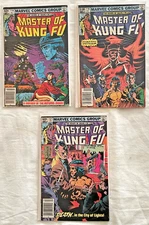 Master Of Kung Fu 114, 118, 121 **3 COMIC LOT** -MARVEL COMICS -1982
