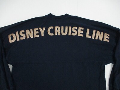 Disney Cruise Line Spirt Jersey Shirt Men's Small Blue Long Sleeve