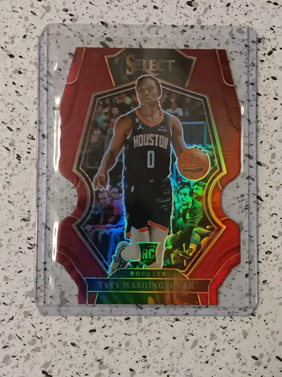 TyTy Washington Jr. 2022 Select Premier Level #168 Maroon Prizm Die Cut /175 RC