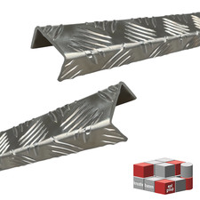 U-Profil Alu Riffelblech Quintett 3,5/5,0 mm Abdeckschiene Einfassprofil Rahmen