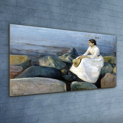Druck auf Glas Wandbilder Glasbild 120x60 Sommer Nacht Inger am Strand