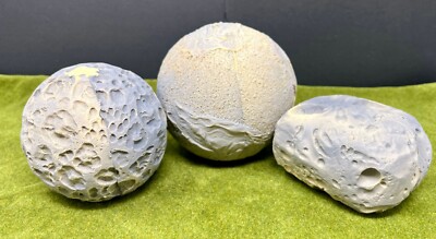 Battlefleet Gothic Epic Cast Terrain Lot C - 2x Moon & 1x Asteroid RESIN WH40K