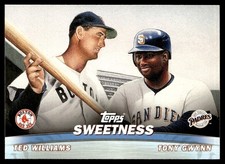2001 Topps Combos Sweetness (Ted Williams/Tony Gwynn) Boston Red Sox/San Diego