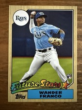 2022 Topps Wander Franco Rookie RC Jumbo Box Topper #87FS-24 1987 Baseball Card