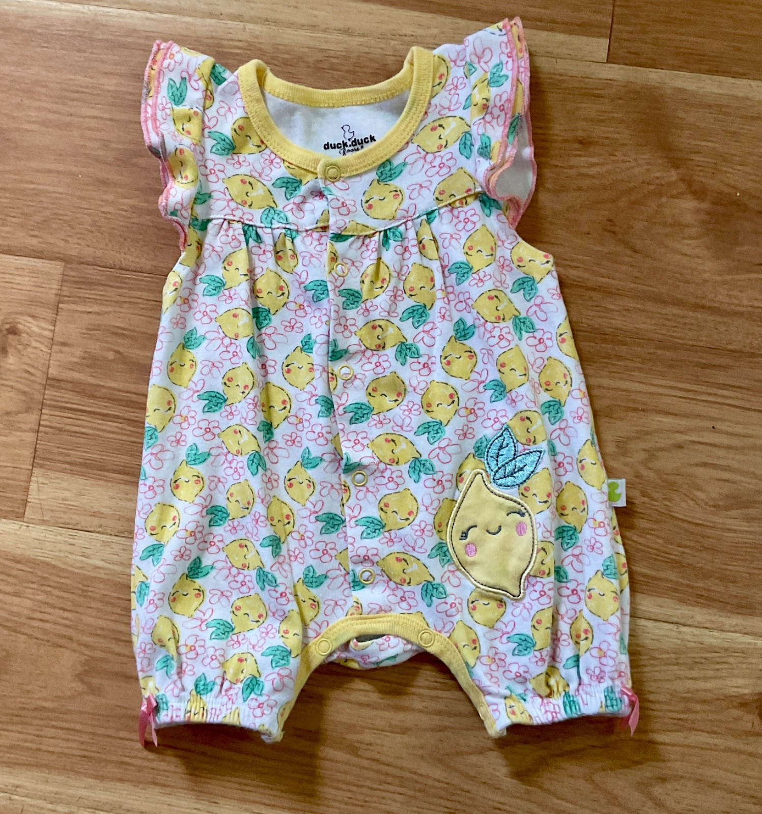 Duck Duck Goose Baby Girl Summer Romper Size 3/6 Months