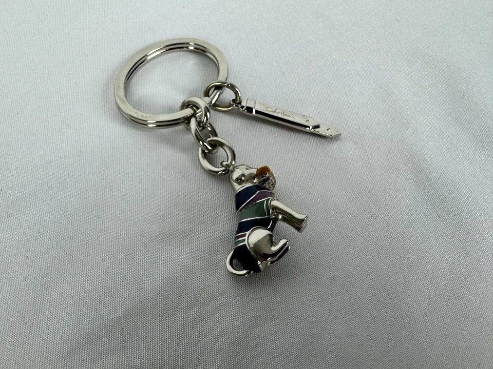 Cole Haan Perro Mascota Llavero Dije Cartera Bolso Clip Llaves Coleccionables Foto 4 de 4