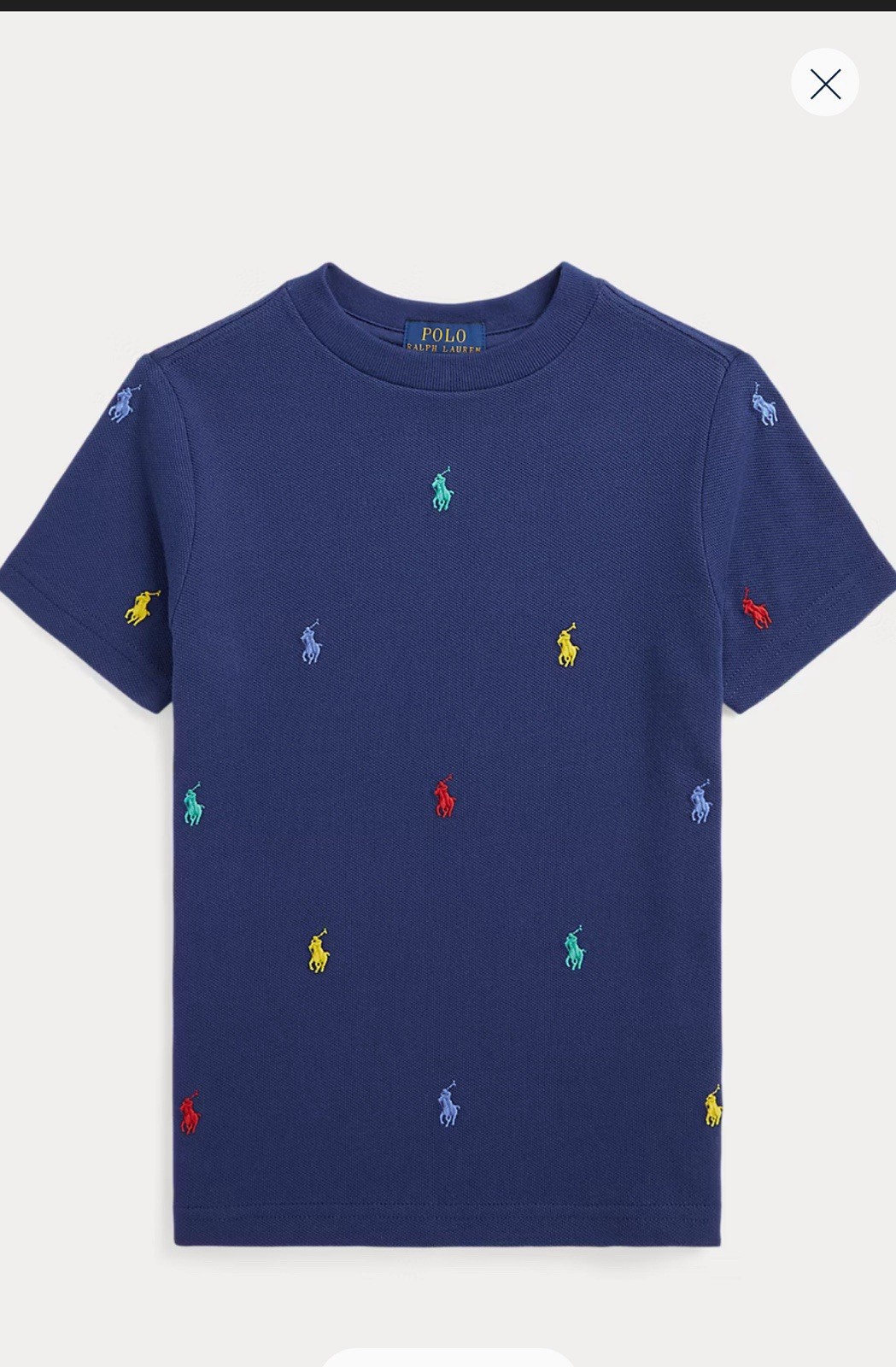 Polo Pony maglietta in rete di cotone taglia 4T blu navy