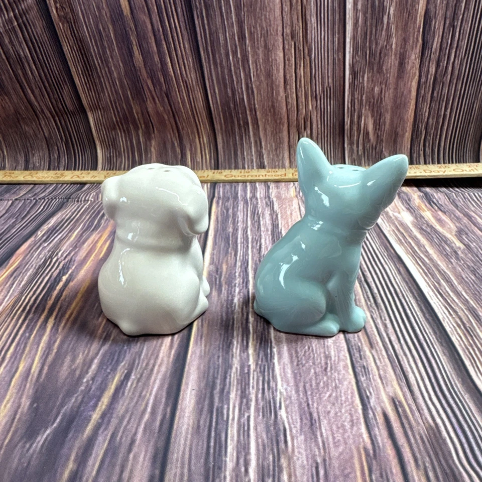 Coctelera de sal y pimienta de gres English Bulldog Frenchie para perro Foto 2 de 4