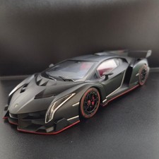 Lamborghini Veneno 1/18 Mini Car Kyosho OUSIA Model Black Red Accents