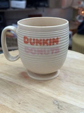 Vintage Dunkin’ Donuts Plastic Travel Coffee Mug Cup The Big One! USA