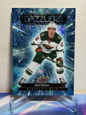 2022-23 Upper Deck Series 1 Hockey MATT BOLDY #DZ-28 DAZZLERS BLUE ROOKIE