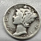 1938 MERCURY SILVER DIME ACTUAL COIN Get More Today & Save Shop Here Buy Here