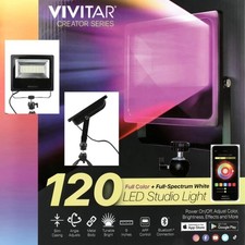 LED On-Camera Video Light with Stand APP Control 120 LEDs Studio Lighting for