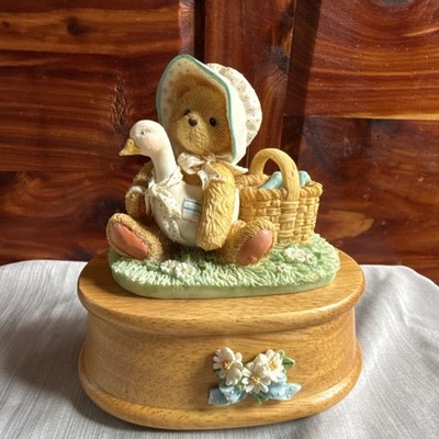 Cherished Teddies Working Music Box 1993 Wind Beneath My Wings