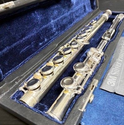 Rare Vintage George Haynes Full Solid Silver Flute Serviced Workshop