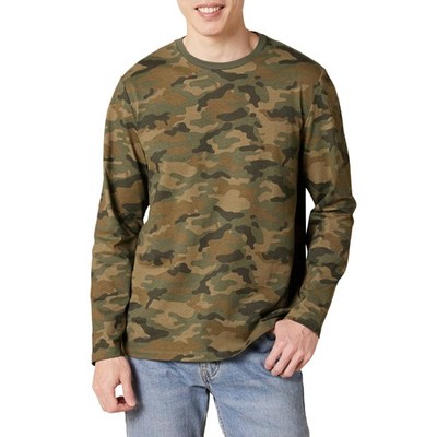 Herren Langarm T-Shirt Grün Tarnmuster L Amazon Essentials Baumwolle