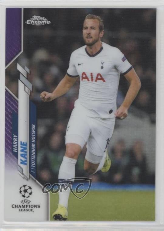 2019-20 Topps Chrome UCL Purple Refractor 103/250 Harry Kane #18 nd3