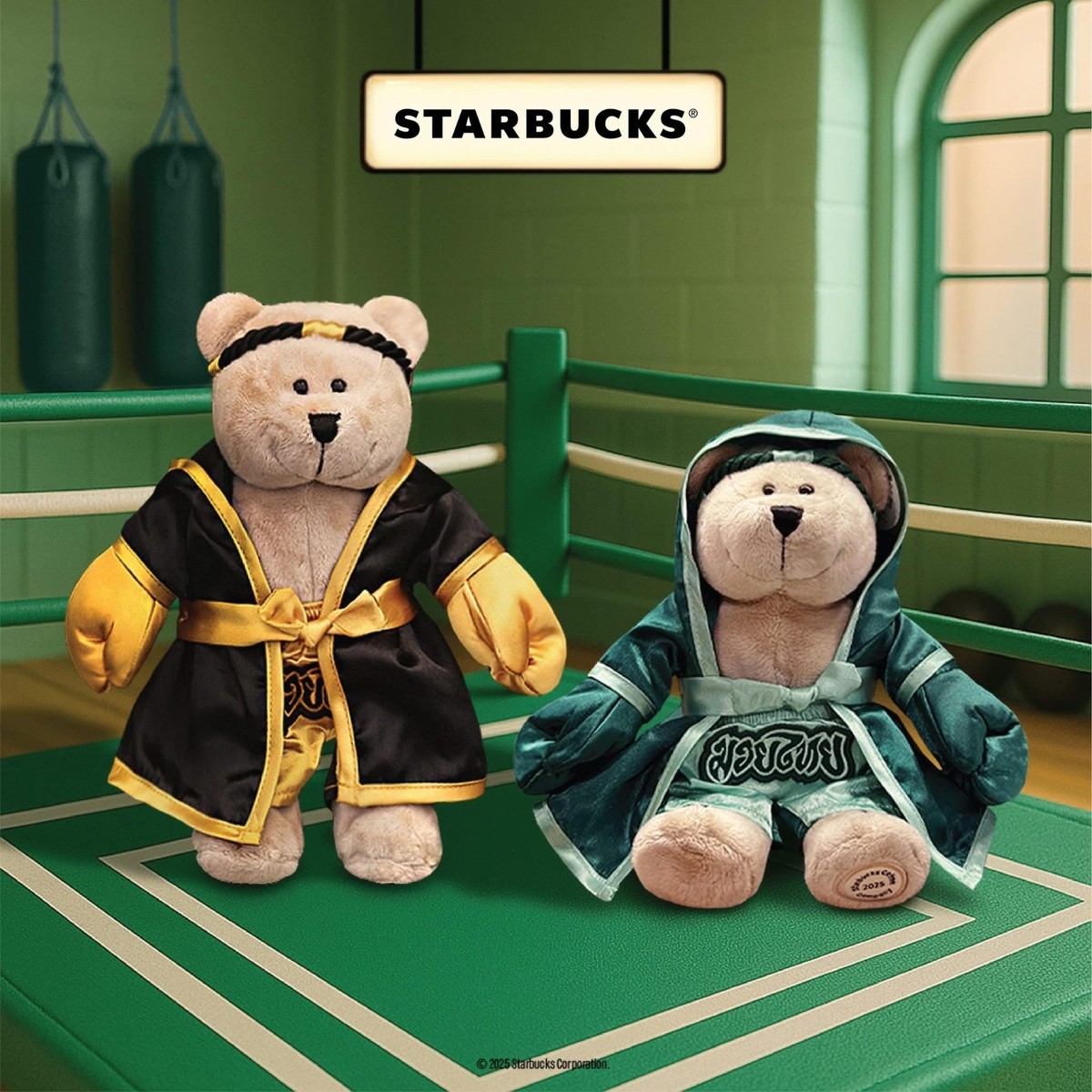 Starbucks Thailand Muay Thai Kick Boxing Bearista Bear Brand New