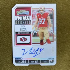 Nick Bosa /97 On Card Auto 2023 Panini Contenders Veteran Ticket 49ers