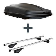 Dachbox Topbox TopBox 420 + Dachträger Menabo Tiger für Ford Focus Turnier IV HP