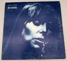 Joni Mitchell "Blue” Vinyl LP Folk Rock Album Record 12" Black Joni Mitchell "Blue” Vinyl LP Folk Rock Album Record 12" Black
