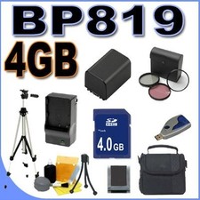 BigVALUEInc BP-819 Replacement Battery/Rapid Charger 4GB SD Filter Kit Bundle...