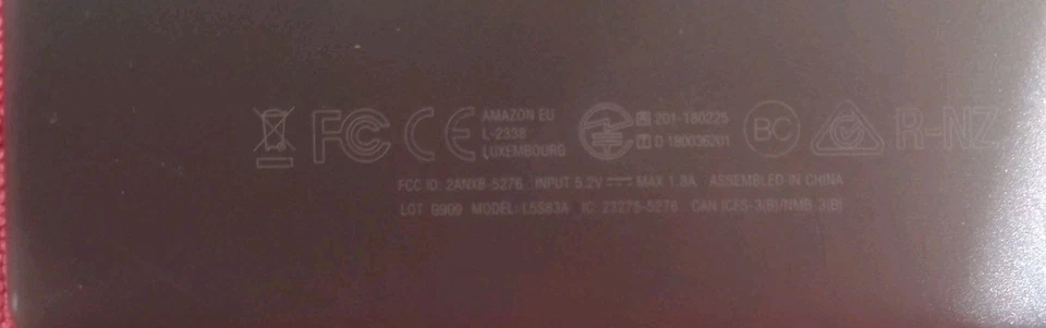 Amazon L5S83A Fire HD 8 8th Gen (2018) 16 GB Feuer OS Schwarz Wifi Nur Tablett - Bild 4 von 4