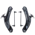 4Pcs  Front Lower Control Arms w/Ball Joints +Sway Bars Link for Nissan Rogue