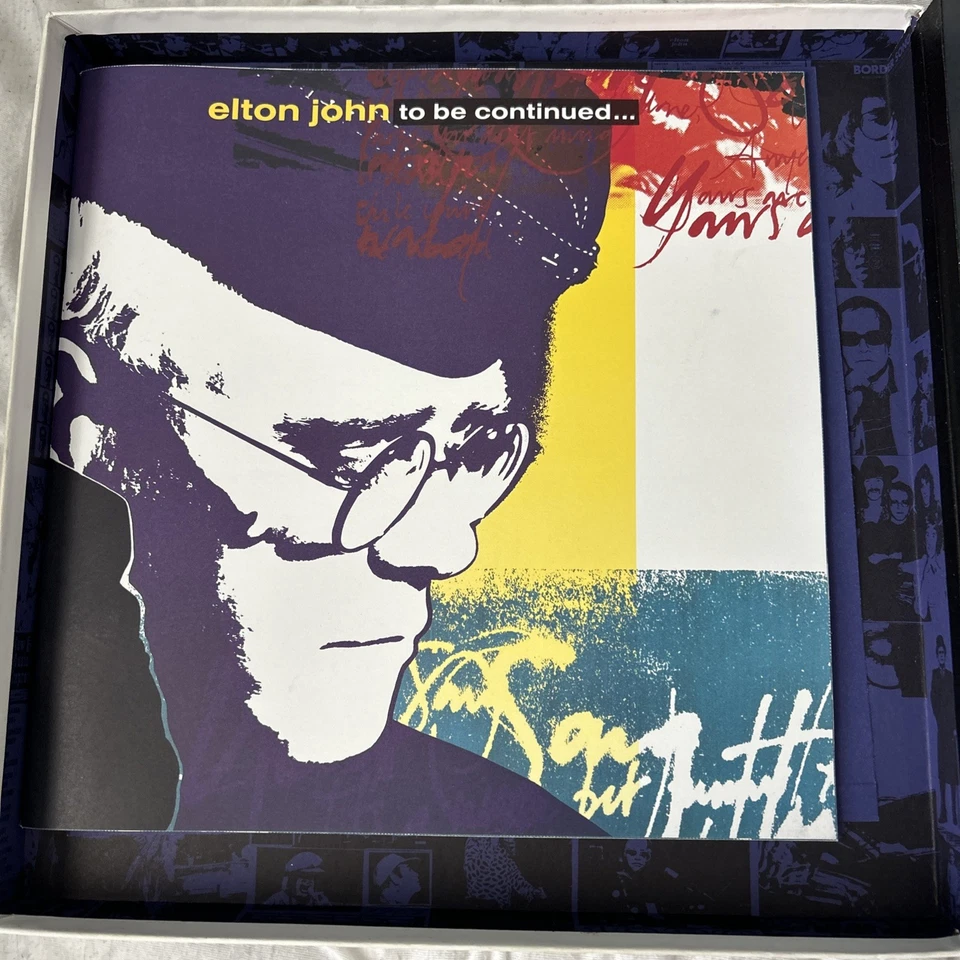 ELTON JOHN "TO BE CONTINUED..." (1990) 4 CD  SET w/ VIP 1993 concert ticket - Image 3 of 4