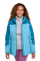 Ladies Maldeine Waterproof Breathable Contrast Jacket with Hood and Thermoguard