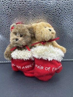 Boyds Bears Annie & Frannie We Make A Great Pair Of Friends Ornament 5'' Mittens