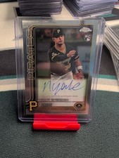 2025 Topps Chrome Nick Yorke Base RC Auto #CRDA-NY Pirates